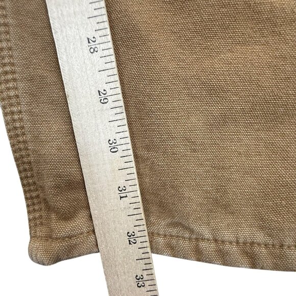 Vintage Carhartt Pants Men 44x32 Brown B111 Dungaree Flannel Lined Carpenter Y2K - Picture 16 of 16